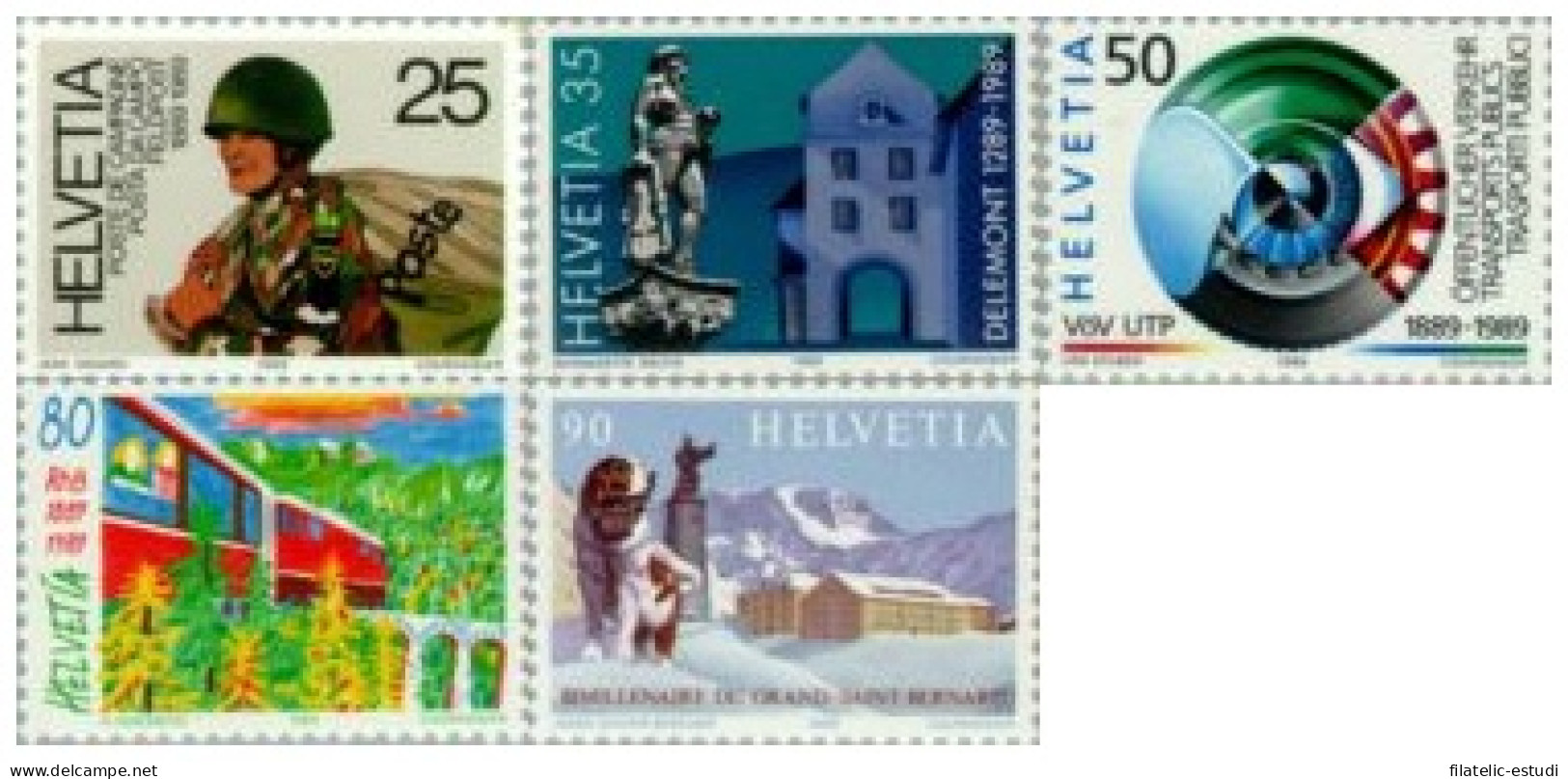 Suiza - 1314/18 - 1989 Aniversarios Diversos Lujo - Otros & Sin Clasificación