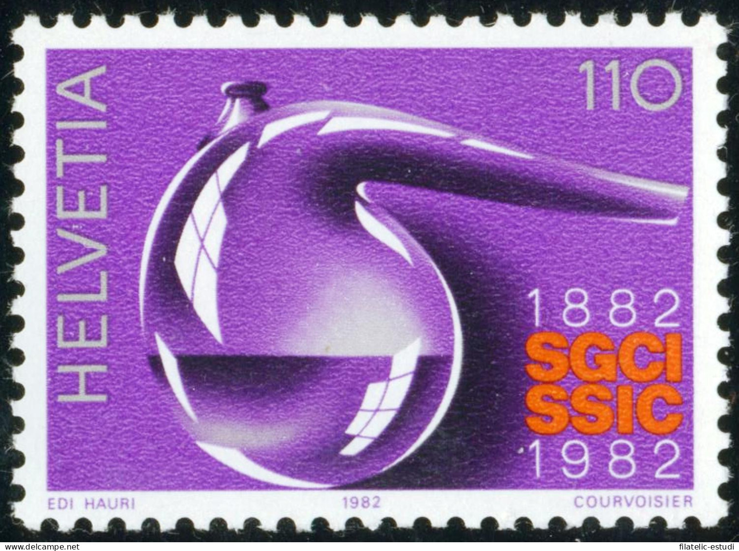 VAR1/S Suiza Switzerland  Nº 1147  1982 Cent. De La Sociedad Suiza De Industri - Other & Unclassified