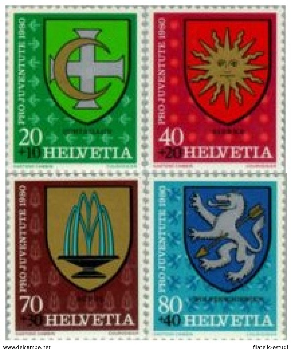 Suiza - 1117/20 - 1980 Por La Juventud Escudos Comunales Lujo - Sonstige & Ohne Zuordnung