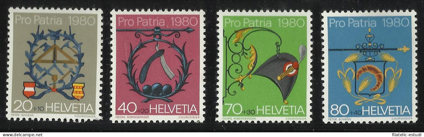 MI/VAR1  Suiza Switzerloand  Nº 1106/09 - 1980 Pro Patria Insignias De Artesan - Otros & Sin Clasificación