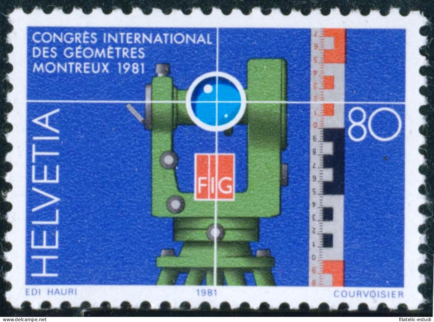 VAR1/S Suiza Switzerland   Nº 1124   1981  Congreso Inter. De Geometría Geomet - Altri & Non Classificati