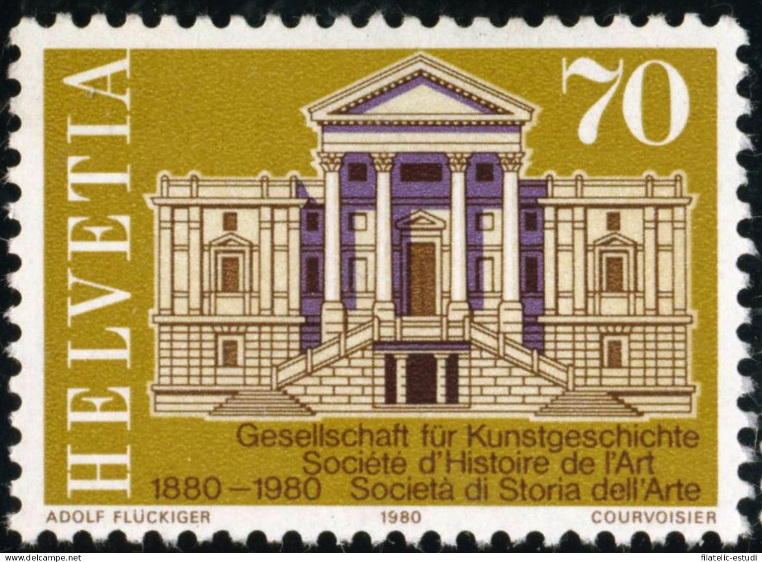 VAR1 Suiza Switzerland  Nº 1102   1980  Centº De La Sociedad De Historia Del A - Andere & Zonder Classificatie