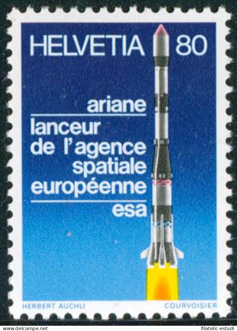 AST/TRA1/S Suiza Switzerland  Nº 1095  1979 Ariane, Lanzadera De La Agencia Es - Autres & Non Classés