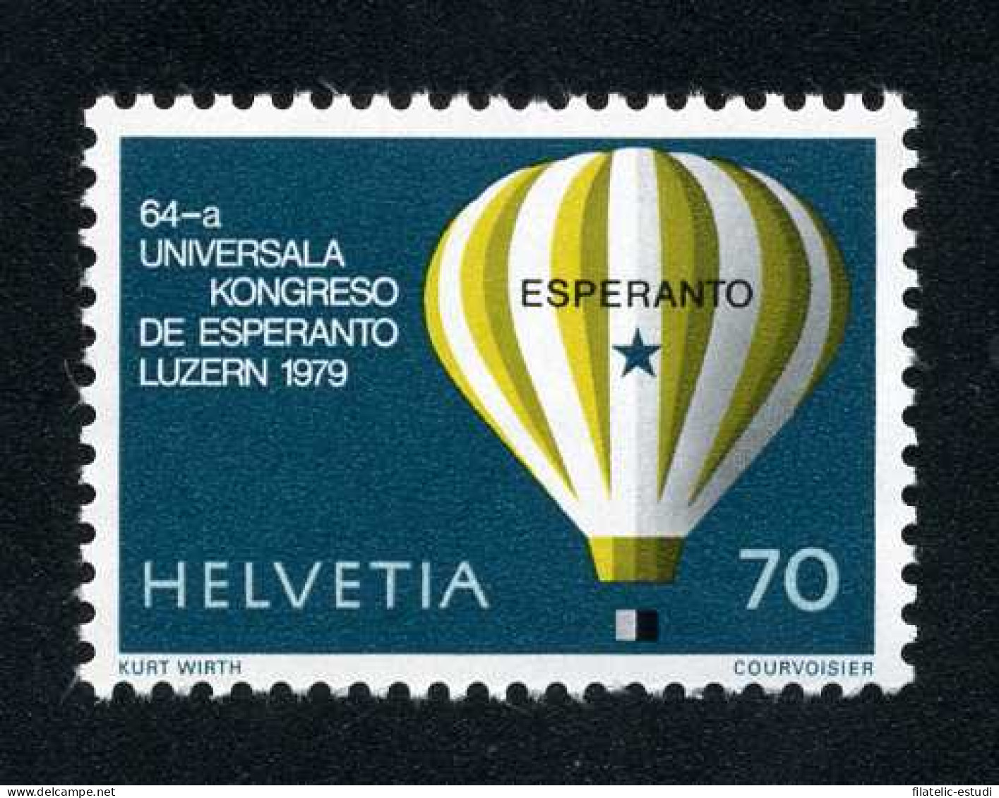 TRA2/S Suiza Switzerland  Nº 1078  1979  Congreso Mundial De Esperanto Lucerne - Altri & Non Classificati