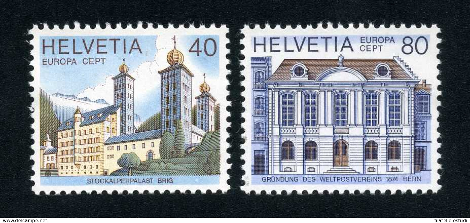 Suiza - 1058/59 - 1978 Europa Monumentos Históricos Lujo - Other & Unclassified