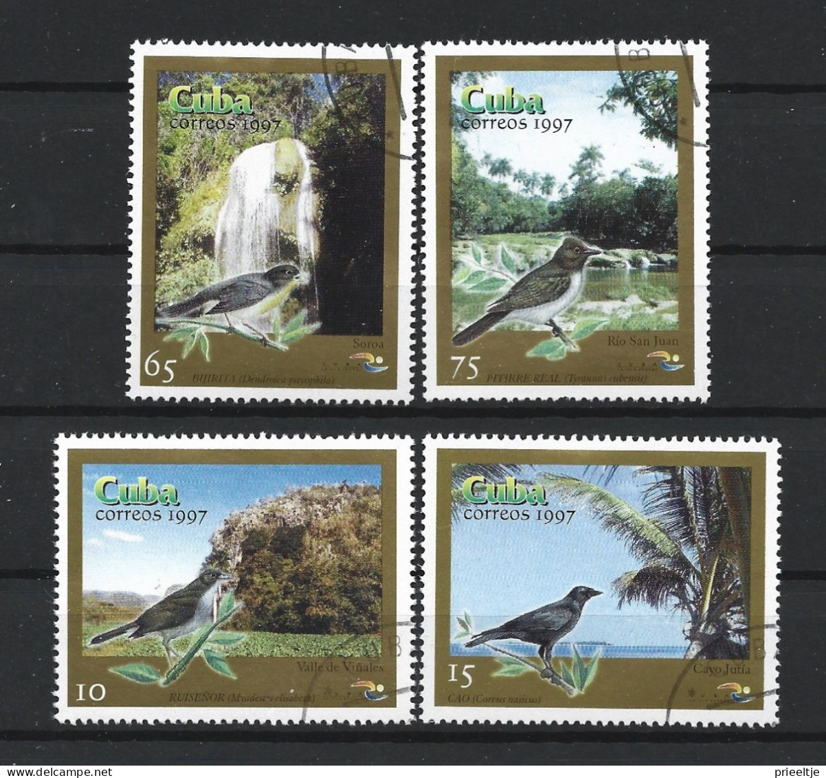 Cuba 1997 Birds & Tourism  Y.T. 3659/3662 (0) - Oblitérés