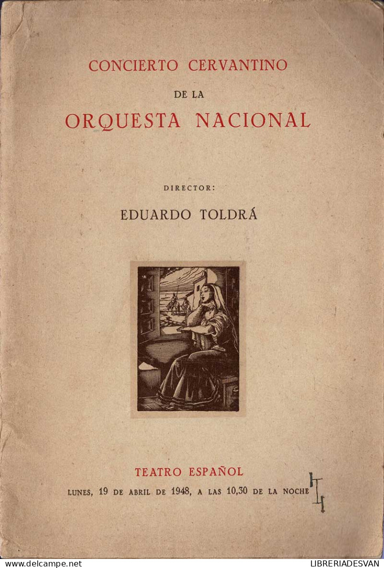 Concierto Cervantino De La Orquesta Nacional - Eduardo Toldrá - Arts, Loisirs