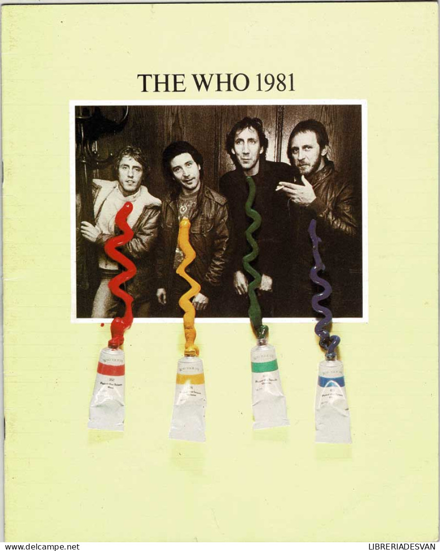 The Who 1981 Tour. Programa Gira - Arts, Hobbies