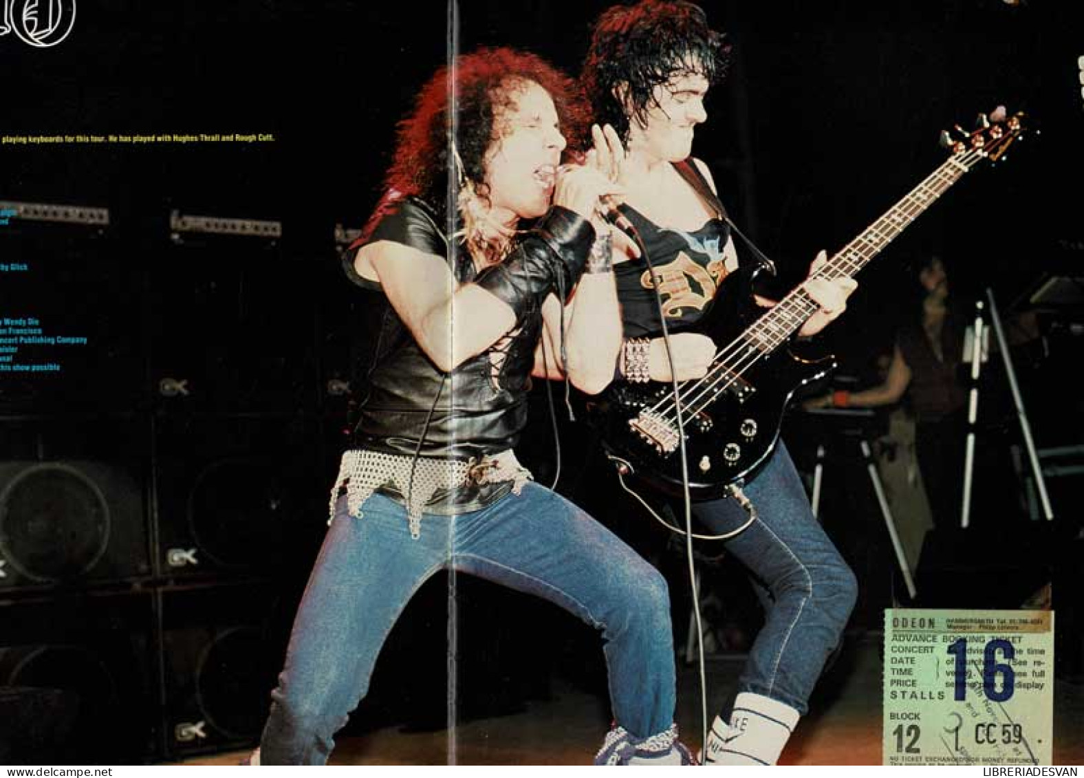 Dio Tour Book C.1983. Programa Gira + Entrada - Arte, Hobby