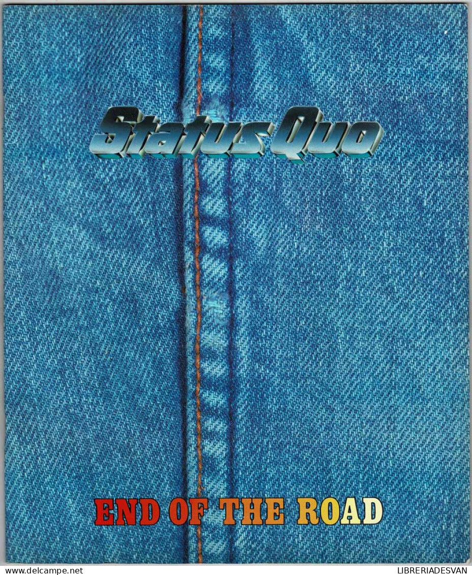 Status Quo End Of The Road European Tour 1984. Programa Gira - Arte, Hobby