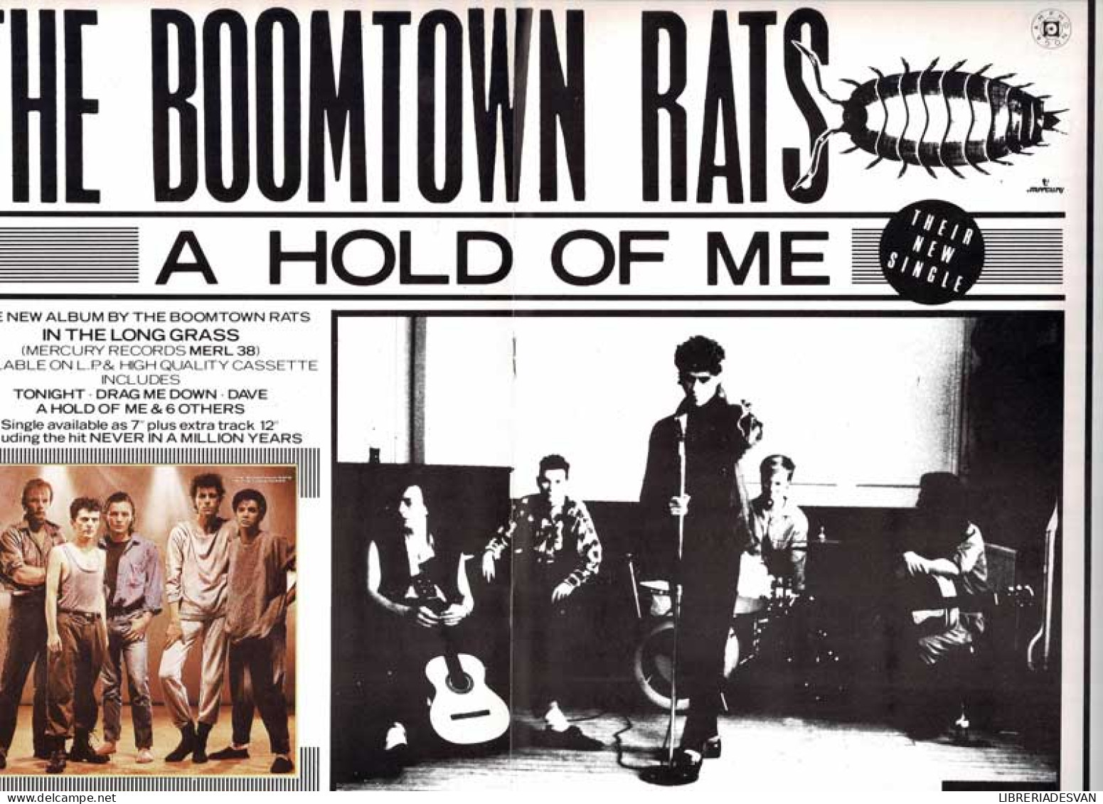 The Boomtown Rats 1985 Tour. Programa Gira + Entrada + Flexidisc - Arte, Hobby