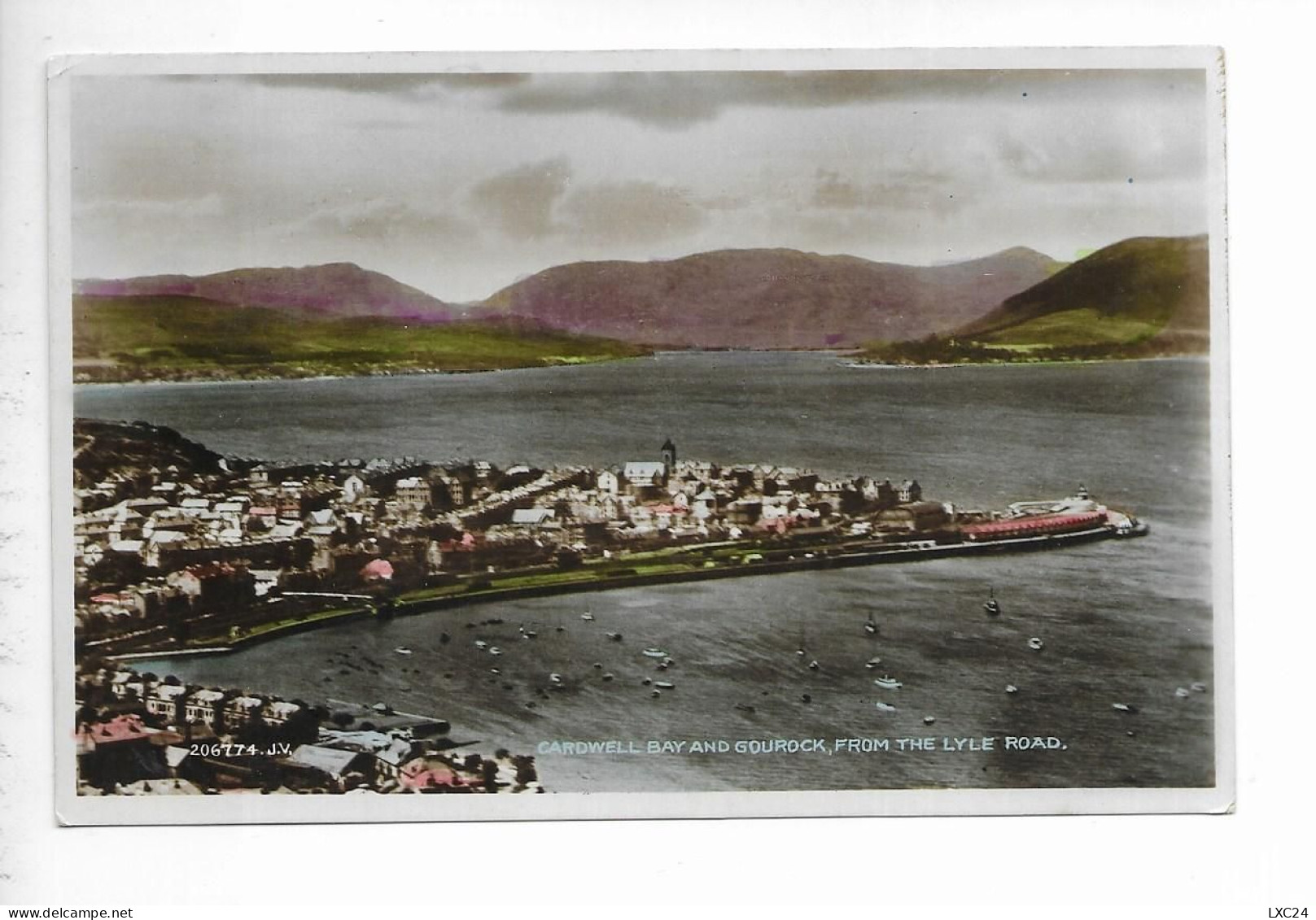 CARDWELL BAY AND GOUROCK. FROM THE LYLE ROAD. - Renfrewshire