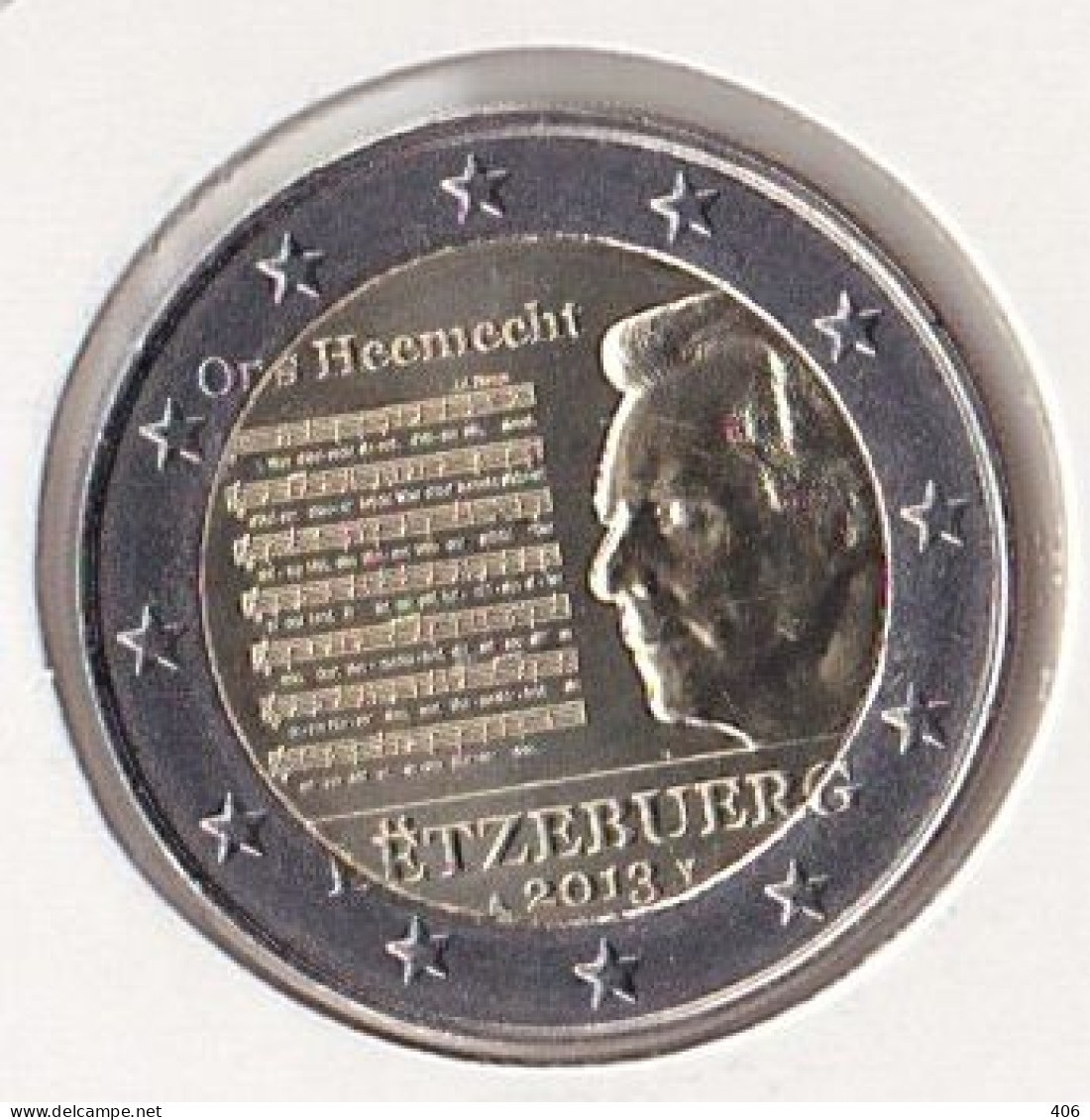 2 Euro Commémoratif Luxembourg 2013 - Lussemburgo