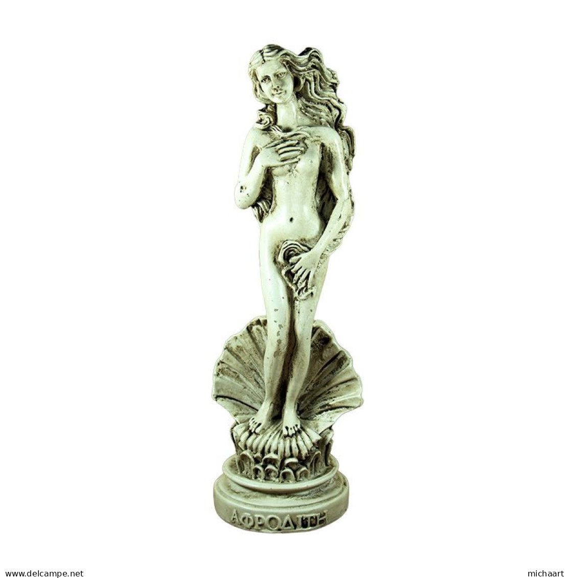 Sculpture Birth Of Venus Goddess Aphrodite Statue Handmade 03218 - Gips