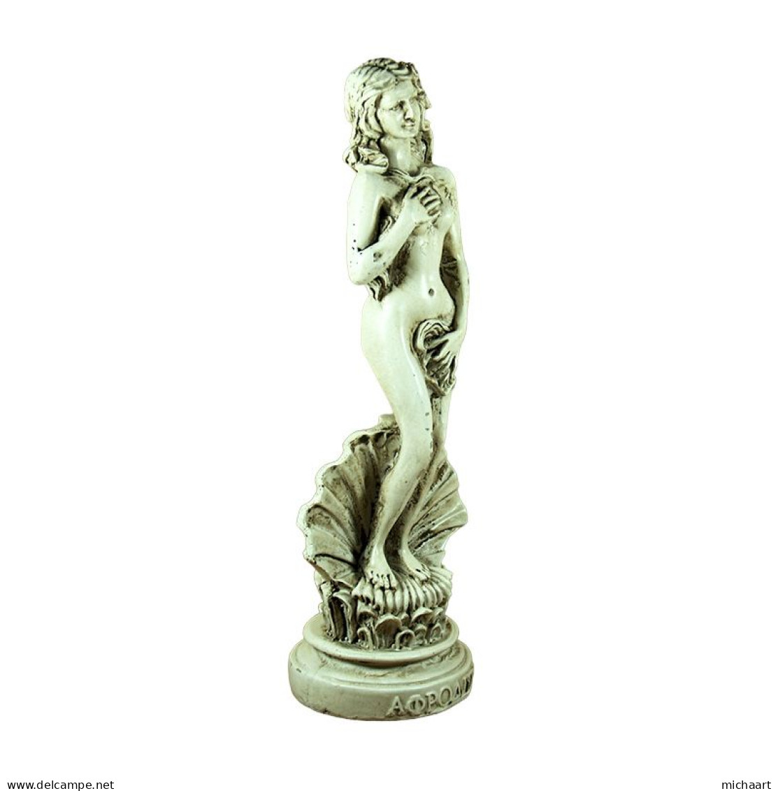 Sculpture Birth Of Venus Goddess Aphrodite Statue Handmade 03218 - Gips