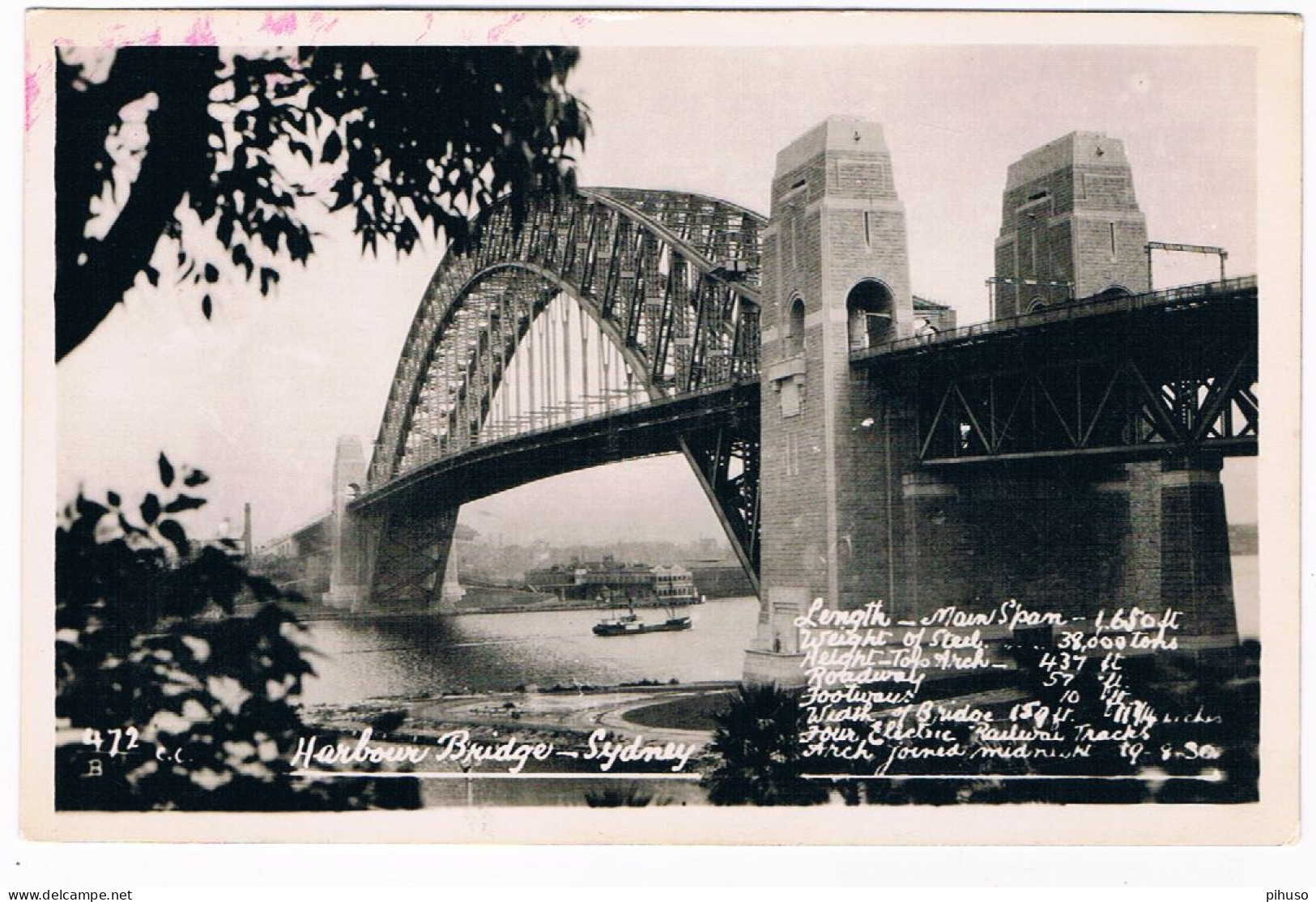 AUS-399  SYDNEY : Harbour Bridge - Sydney