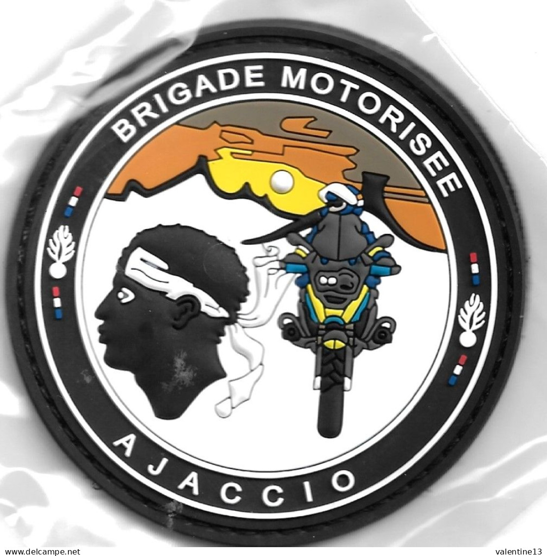 Ecusson PVC BMO BRIGADE MOTORISEE AJACCIO NOUVEAU MODELE - Police