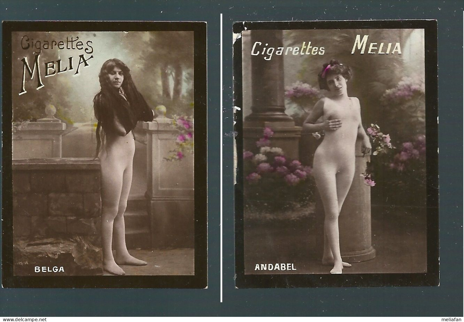 T809 - 3 CARTES CIGARETTE MELIA -TIRAGE E - ANDABEL BELGA - Melia