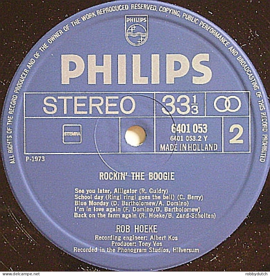 * LP *  ROB HOEKE - ROCKIN'  THE BOOGIE (Holland  - Blues