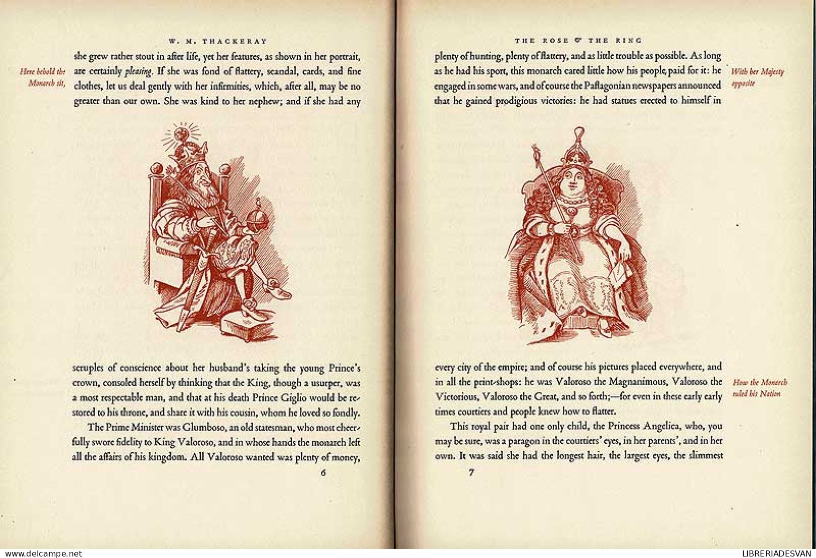 The Rose & The Ring Or The History Of Prince Giglio And Prince Bulbo - William Makepeace Thackeray - Libri Per I Giovani E Per I Bambini