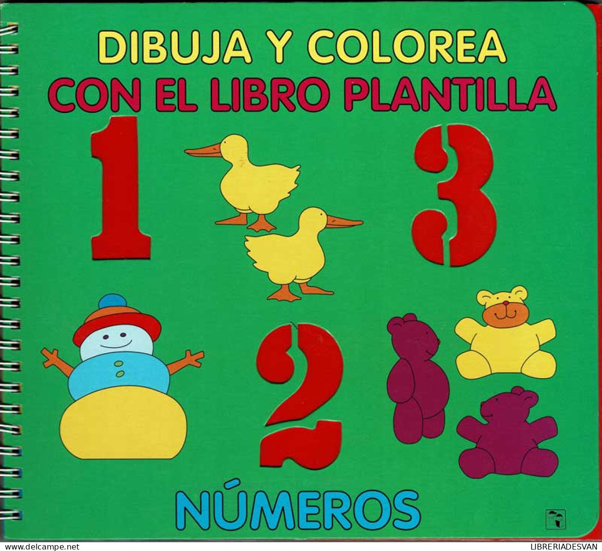 Dibuja Y Colorea Con El Libro Plantilla. Números - Boek Voor Jongeren & Kinderen