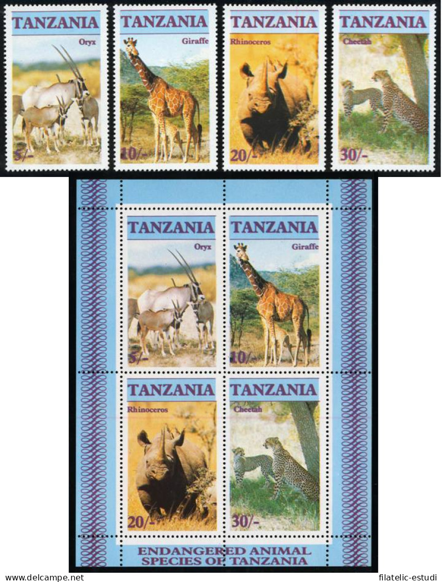 FAU5  Tanzania 285/88 + HB 47 MNH - Tanzania (1964-...)
