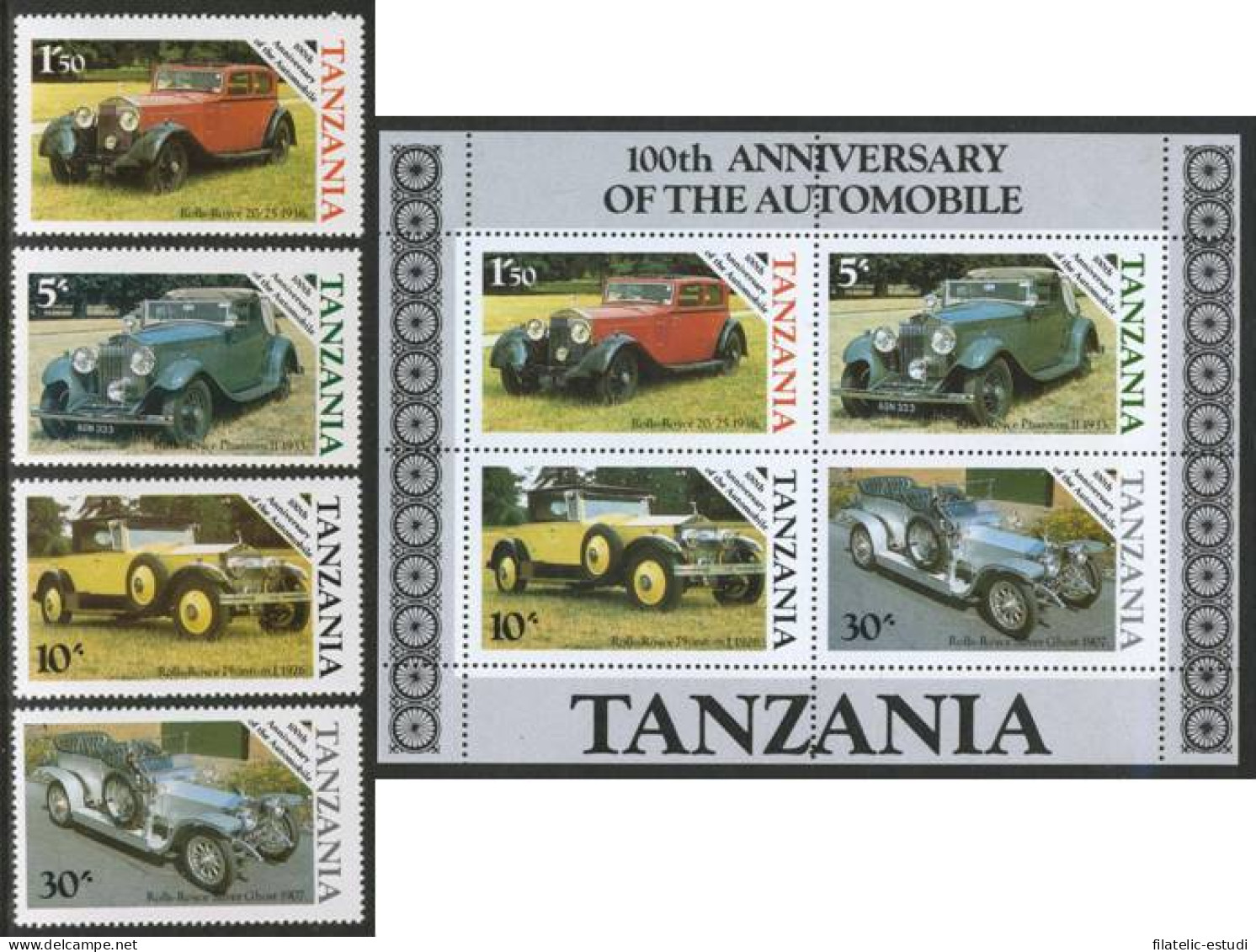 TRA1 Tanzania 267/70 + HB 42 1986 MNH - Tanzania (1964-...)