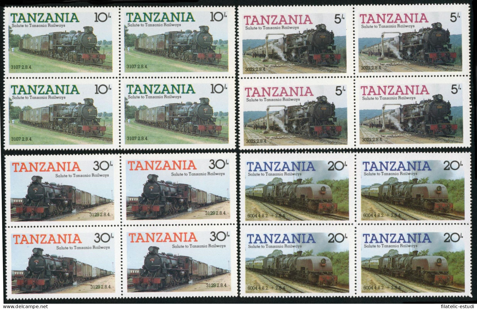 TRA2 Tanzania 263/66  Bl.4 1986 MNH - Tanzania (1964-...)
