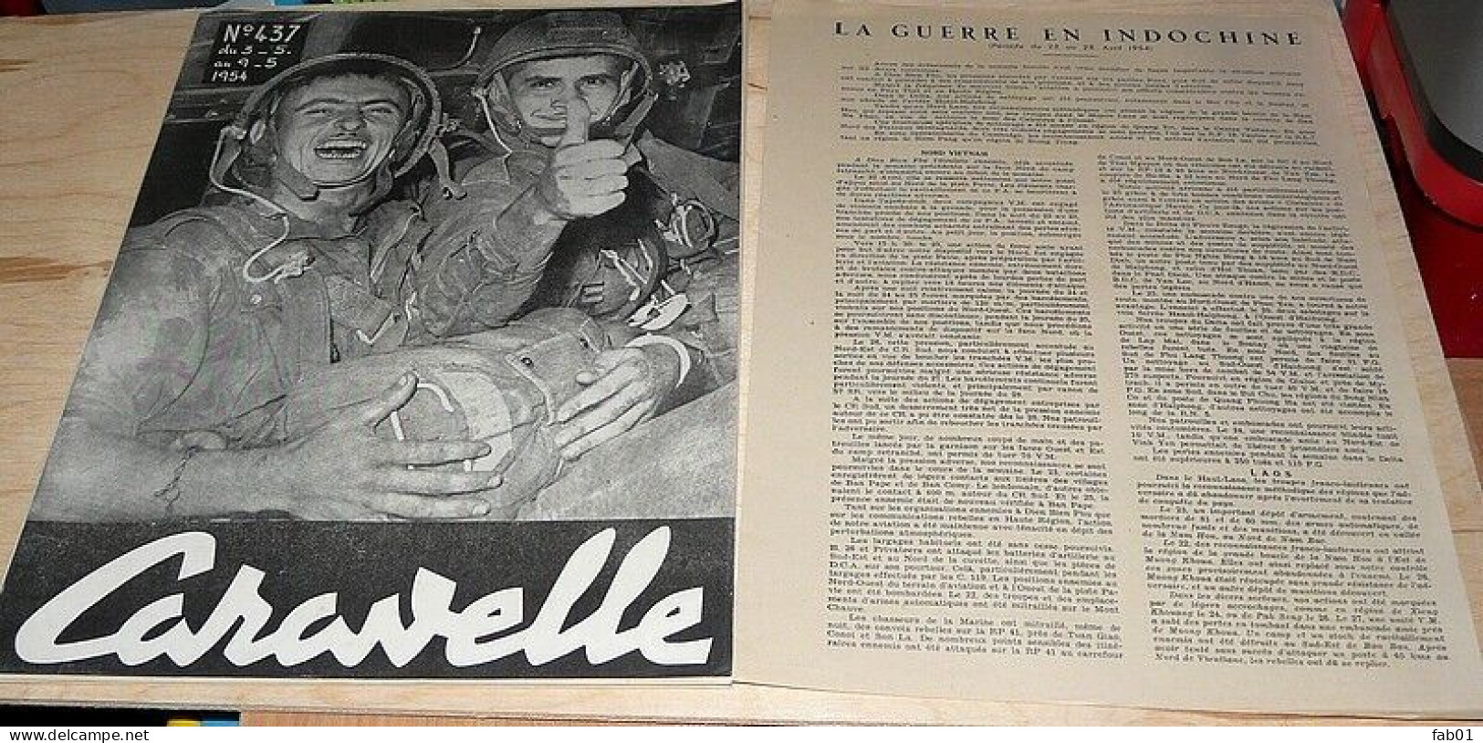 Caravelle Du 03 Au 09.05.1954. (M.Bigeard Passe Lt-Colonel-les Paras Sautent). - Testi Generali