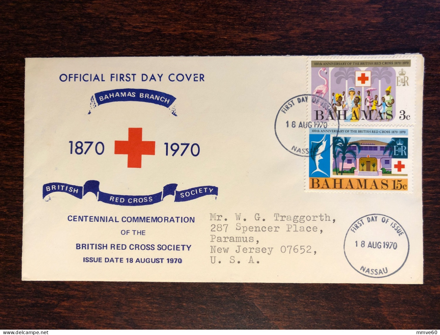 BAHAMAS  FDC COVER 1970 YEAR RED CROSS HEALTH MEDICINE STAMPS - 1963-1973 Autonomia Interna