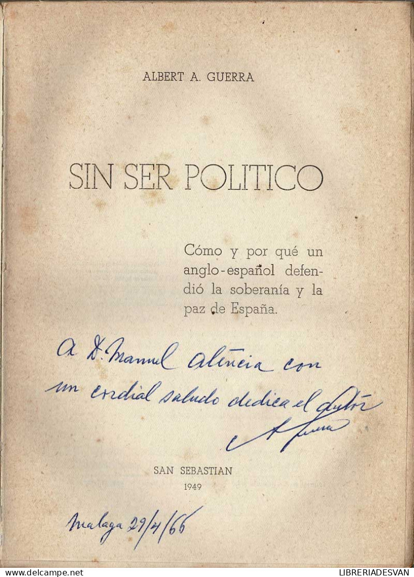 Sin Ser Político (dedicado) - Albert A. Guerra - Pensamiento