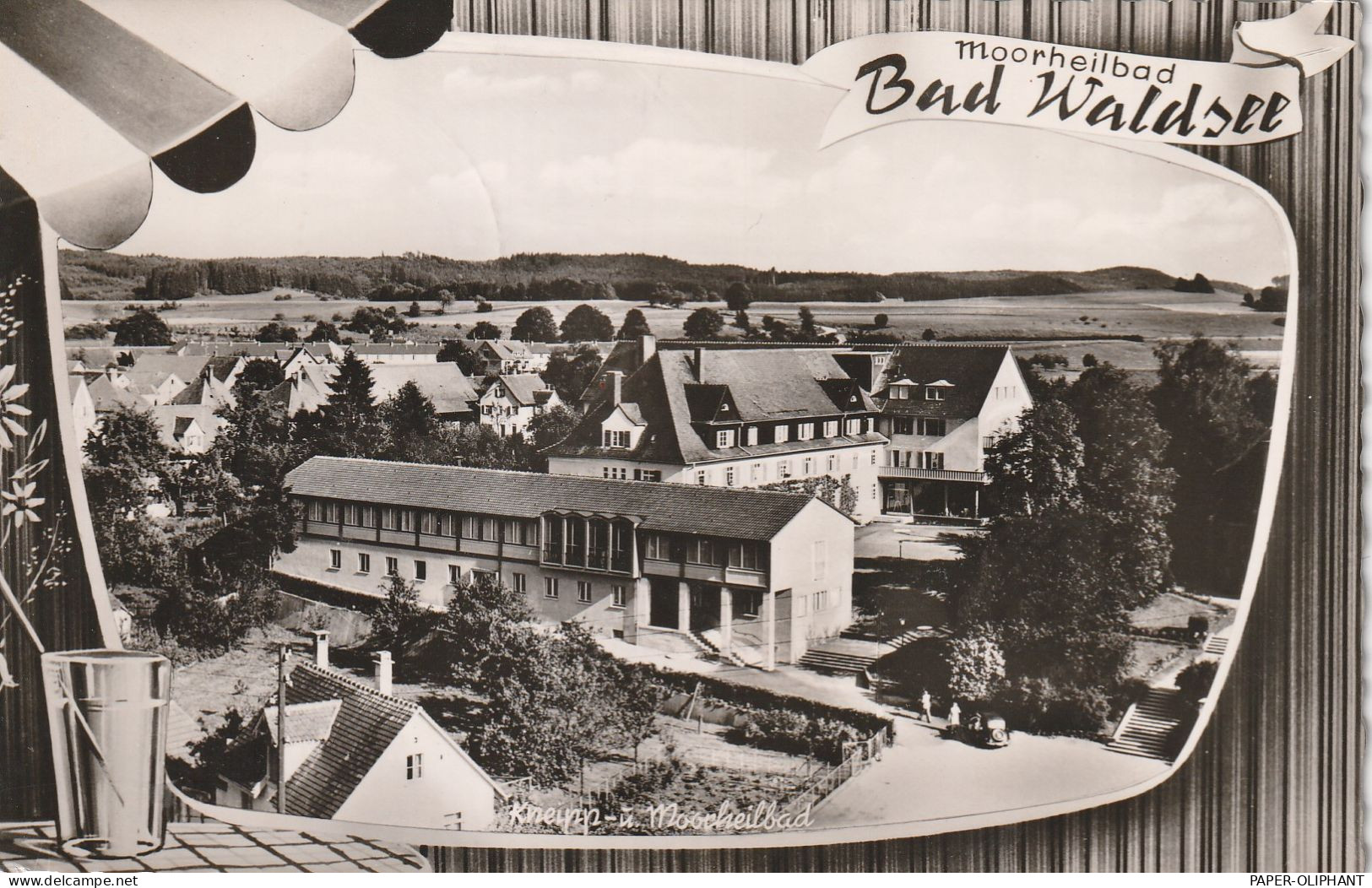 7967 BAD WALDSEE, Heilbad, Landpoststempel "Mittelurbach über Aulendorf", 1959 - Bad Waldsee