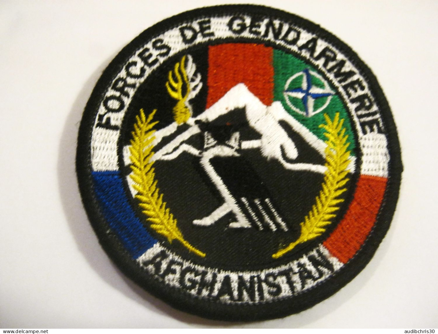 ECUSSON COLLECTION GEND. FORCES DE GENDARMERIE OPEX AFGHANISTAN SUR SCRATCH 80MM - Policia