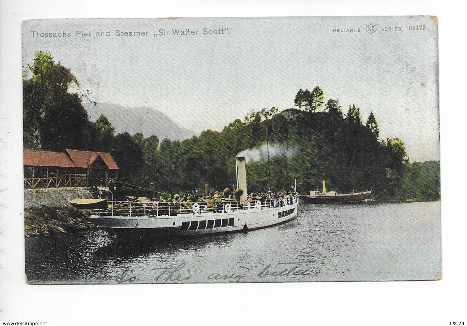 TROSSACHS PIER AND STEAMER " SIR WALTER SCOTT". - Stirlingshire