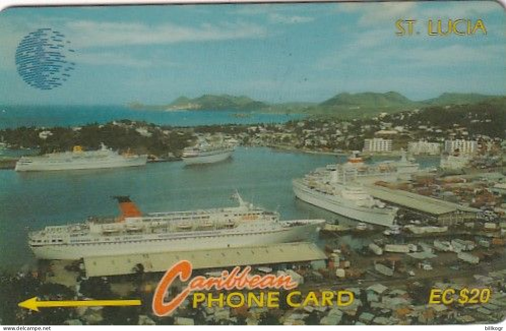 ST. LUCIA ISL.(GPT) - Cruiseline, CN : 9CSLB/C, Tirage 20000, Used - Santa Lucia