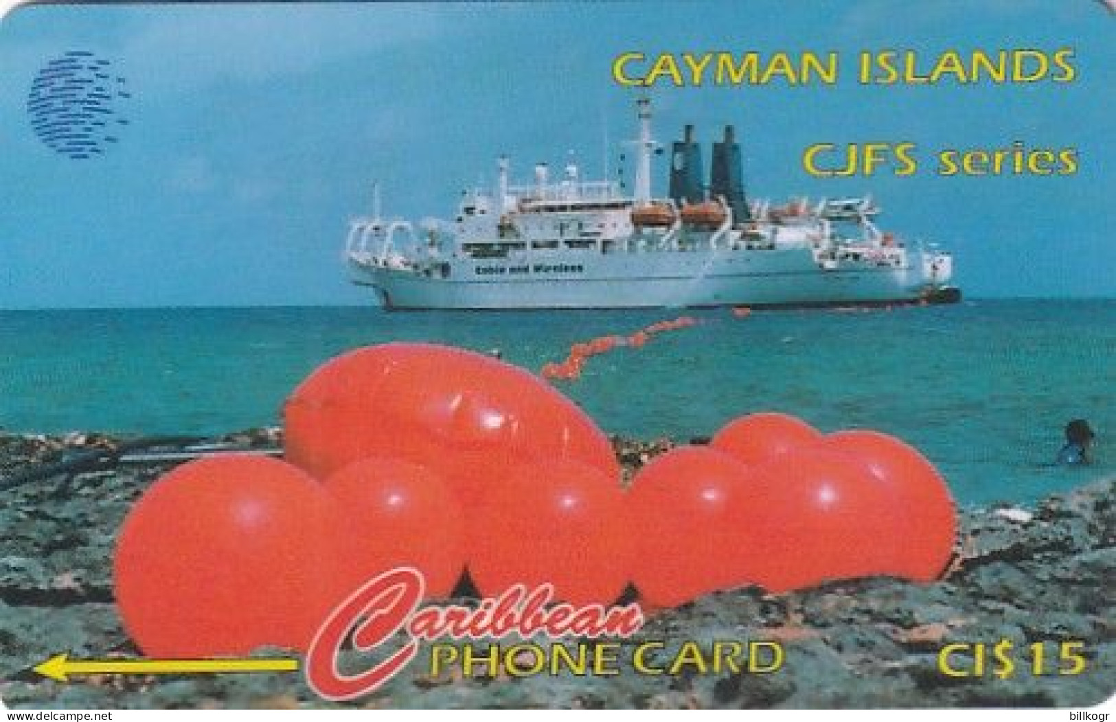 CAYMAN ISL.(GPT) - CJFS(Cayman-Jamaica Fibre System), Orange Buoys, CN : 131CCID/B, Tirage %15000, Used - Islas Caimán