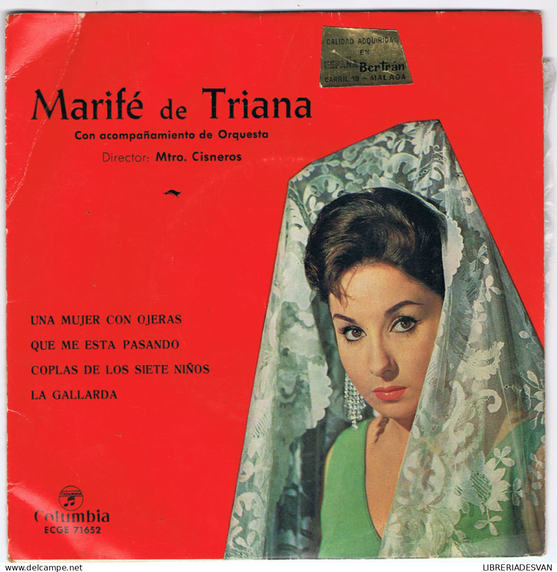 Marifé De Triana - Una Mujer Con Ojeras / Qué Me Está Pasando / Coplas De Los Siete Niños / La Gallarda - EP - Unclassified