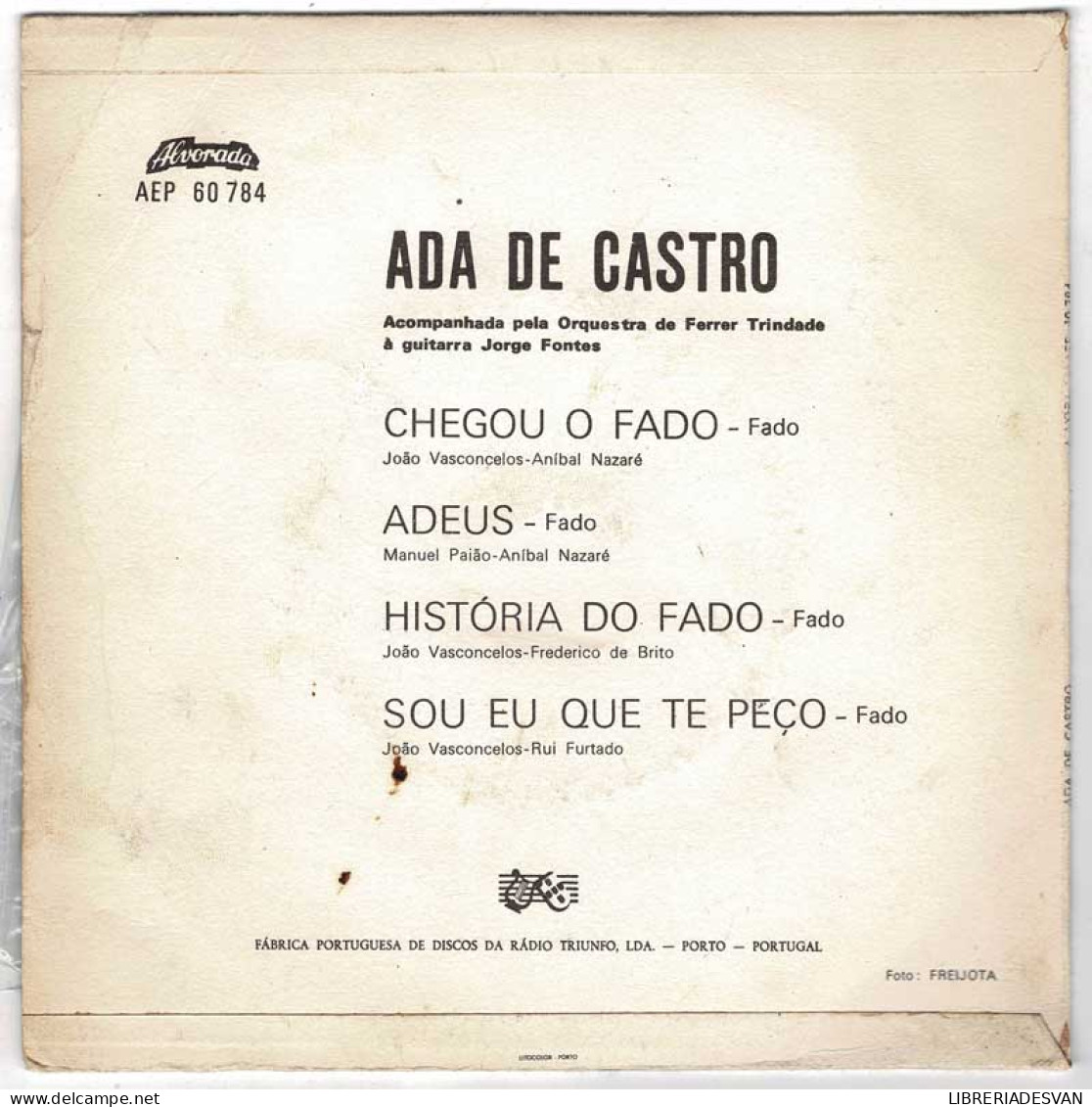 Ada De Castro - Chegou O Fado + 3. EP - Zonder Classificatie