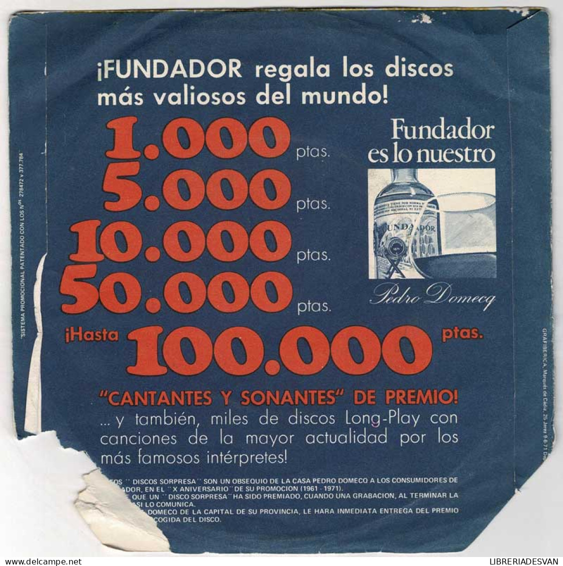 Disco Sorpresa Fundador 1971. Los Marismeños - Viva El Perú / La Noche De Luna Clara + 2. EP - Unclassified