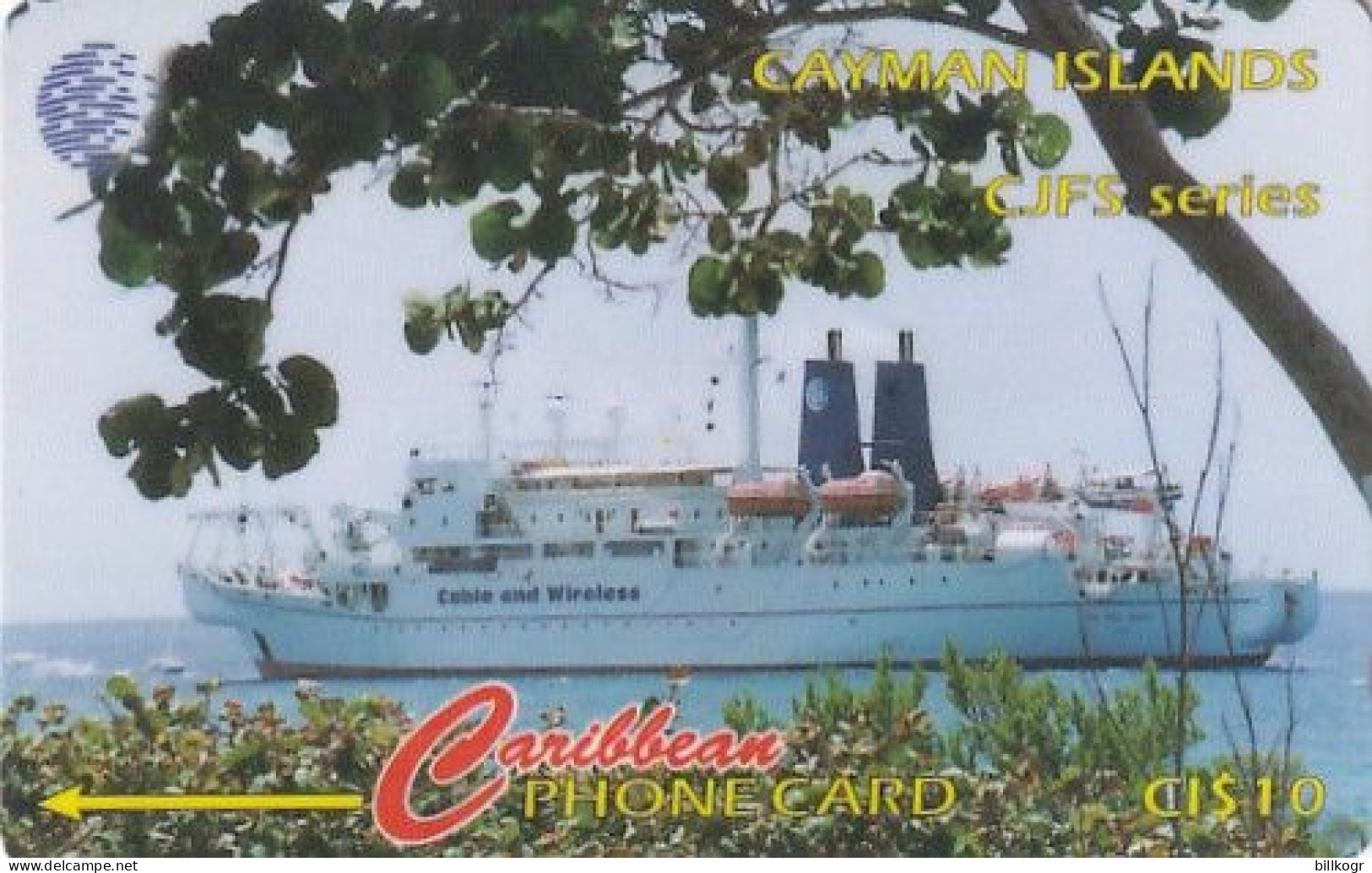 CAYMAN ISL(GPT) - C&W Cableship, Cayman-Jamaica Fibre System, CN : 131CCIAC/B, Tirage %39000, Used - Kaimaninseln (Cayman I.)