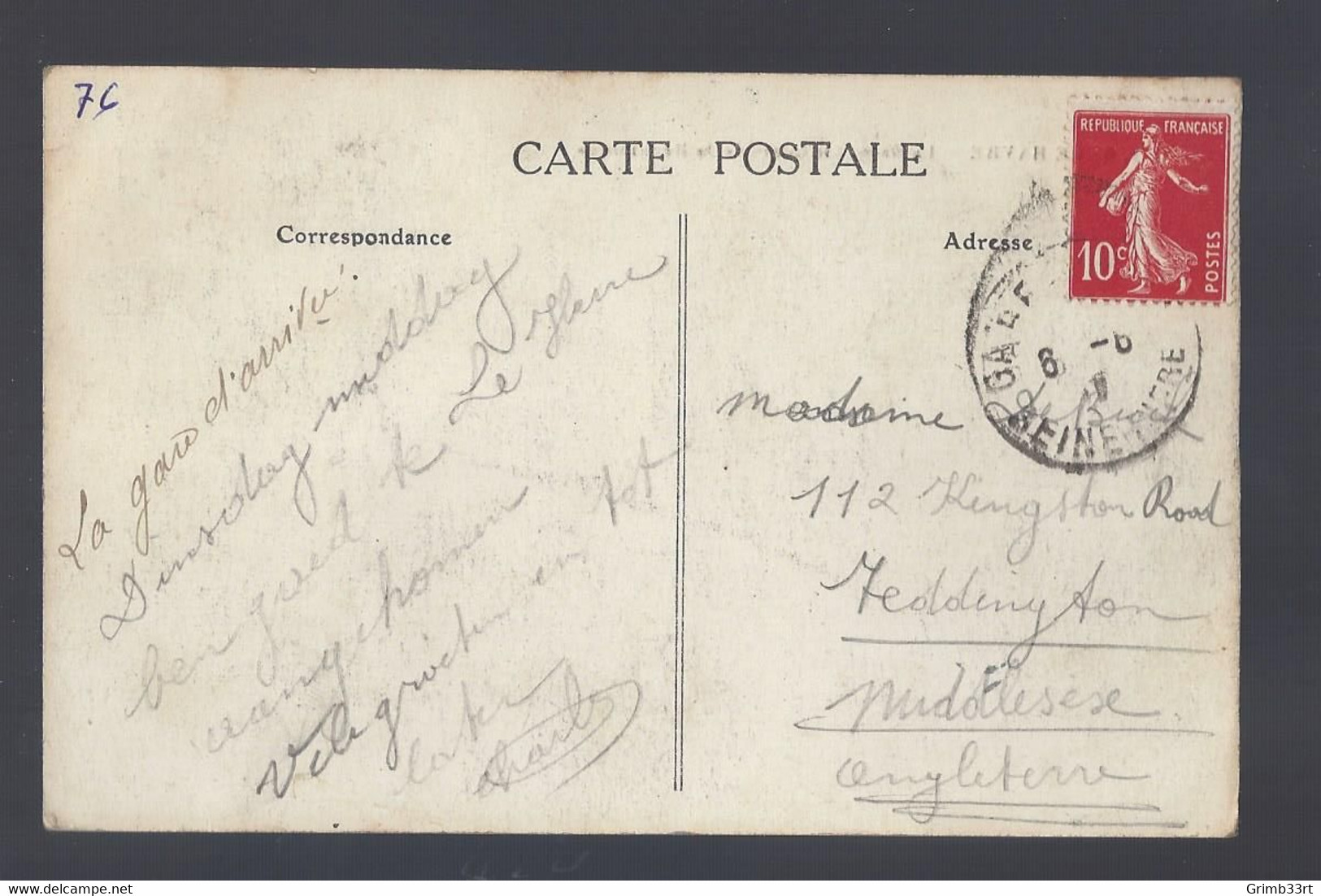 Le Havre - La Gare Et Le Cours De La République - Postkaart - Stazioni