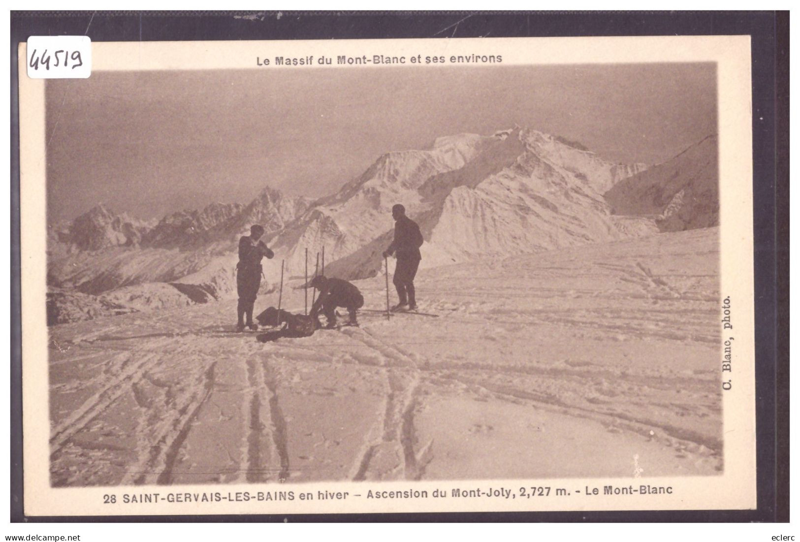 ALPINISME - AU MONT JOLY SUR ST GERVAIS - TB - Alpinisme