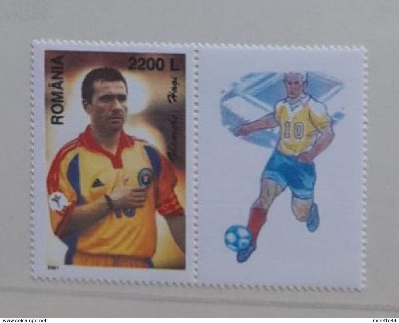 ROUMANIE ROMANIA ROMANA  MNH**  2001 HAGI FOOTBALL FUSSBALL SOCCER CALCIO FOOT FUTBOL FUTEBOL VOETBAL - Unused Stamps