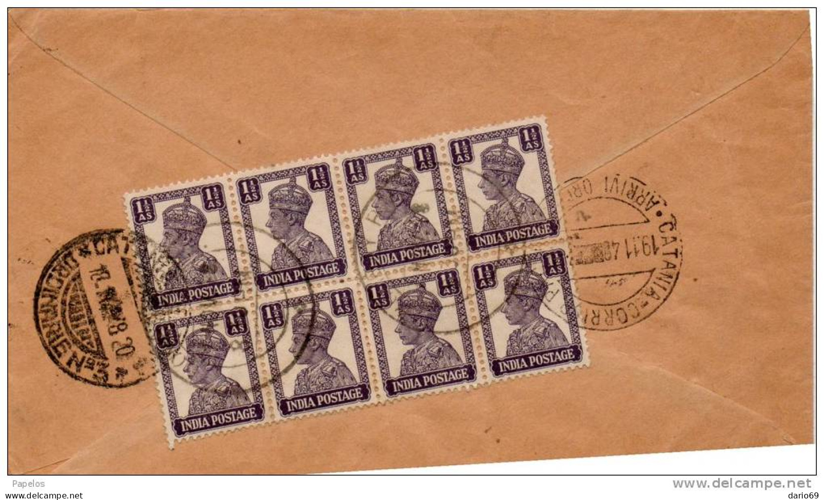 1948 LETTERA INDIA - Covers & Documents