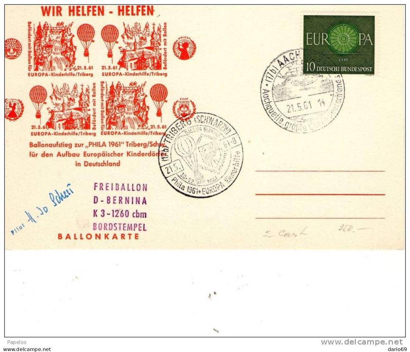 1961 CARTOLINA - Sonstige & Ohne Zuordnung