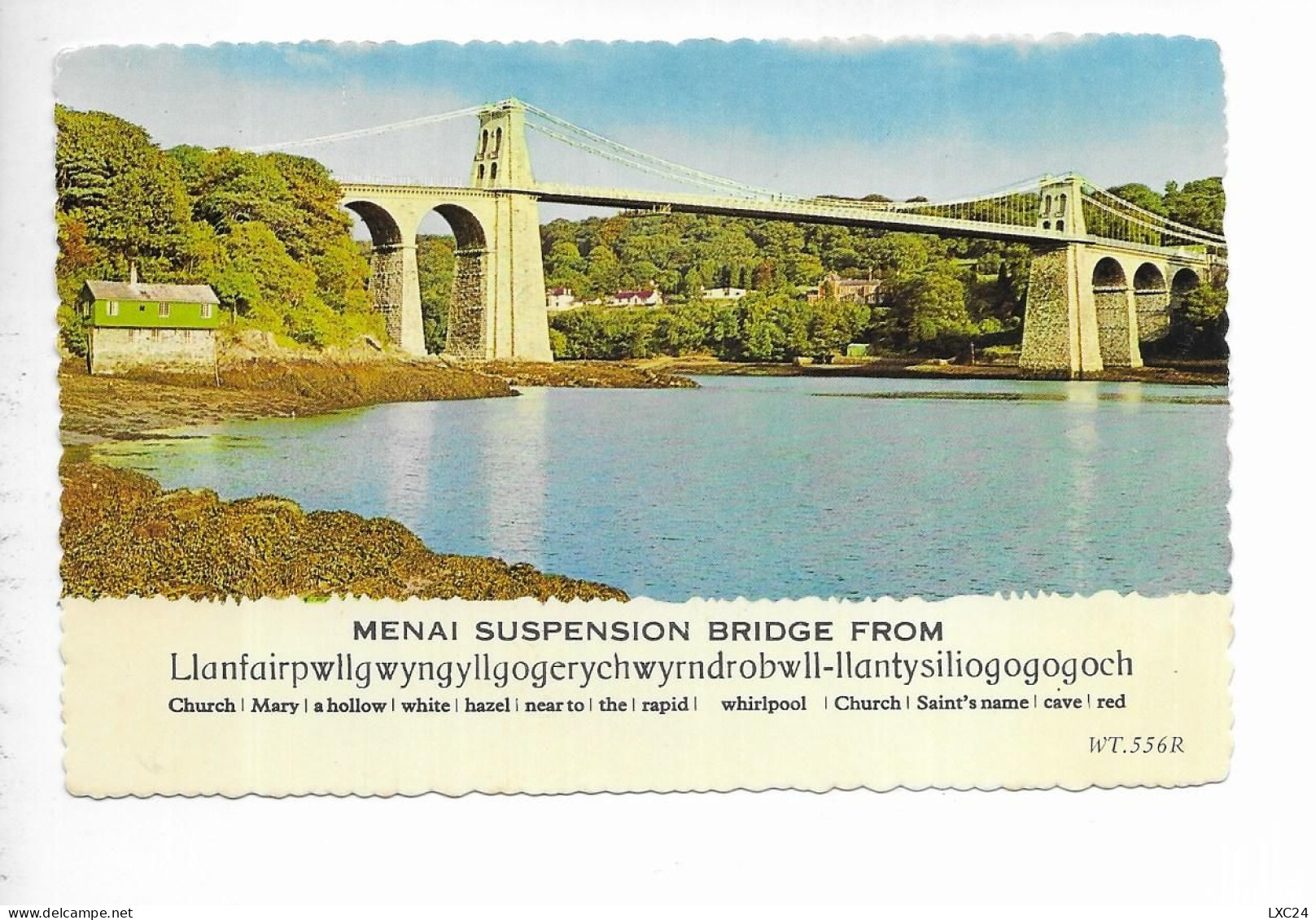 MENAI SUSPENSION BRIDGE FROM LLANFAIRPWLL ...... - Anglesey