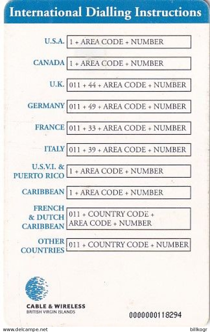 BRITISH VIRGIN ISL.(chip) - Cruise Ship, Used - Vierges (îles)