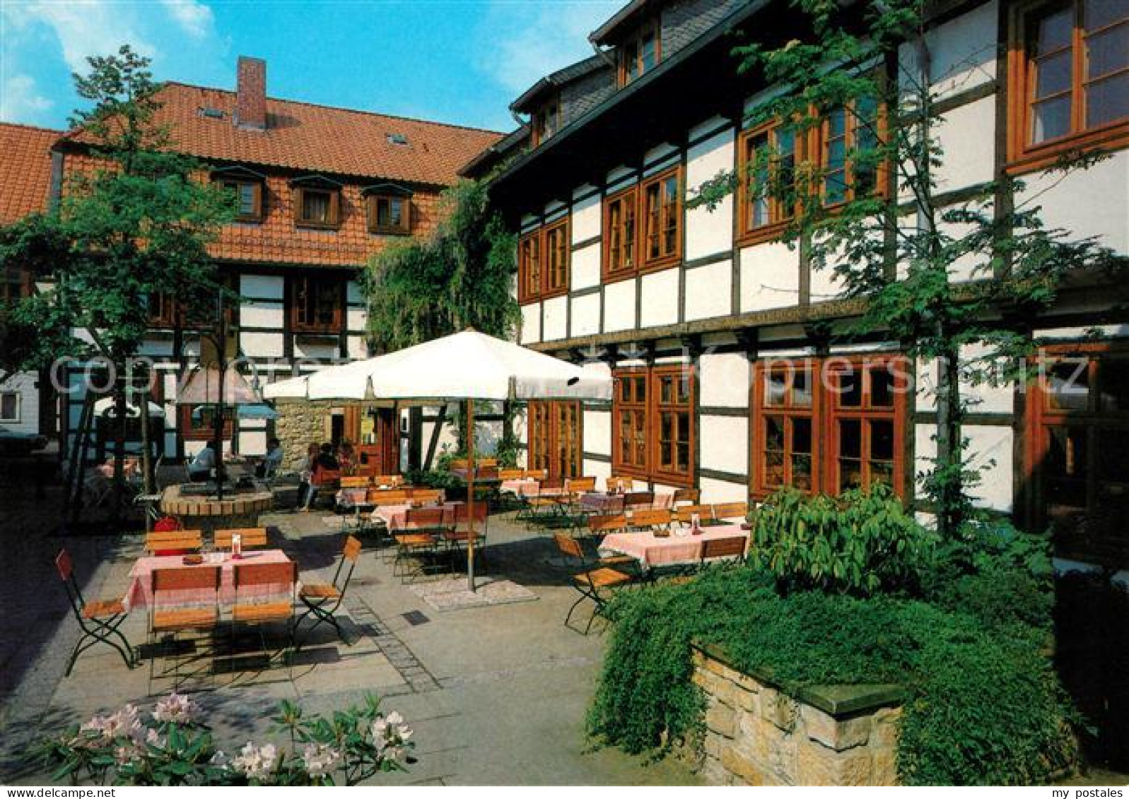 73159273 Fallersleben Hotel Restaurant Hoffmann Haus Terrasse Fallersleben - Wolfsburg