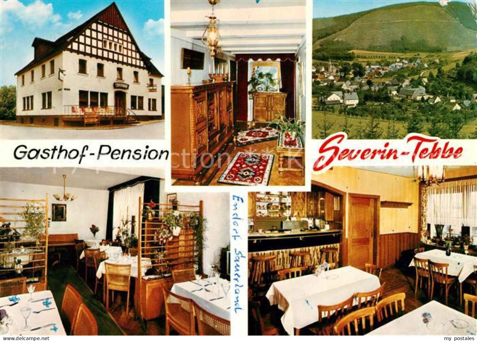 73159224 Endorf Sauerland Gasthof Pension Severin Tebbe Gastraeume Panorama Endo - Sundern