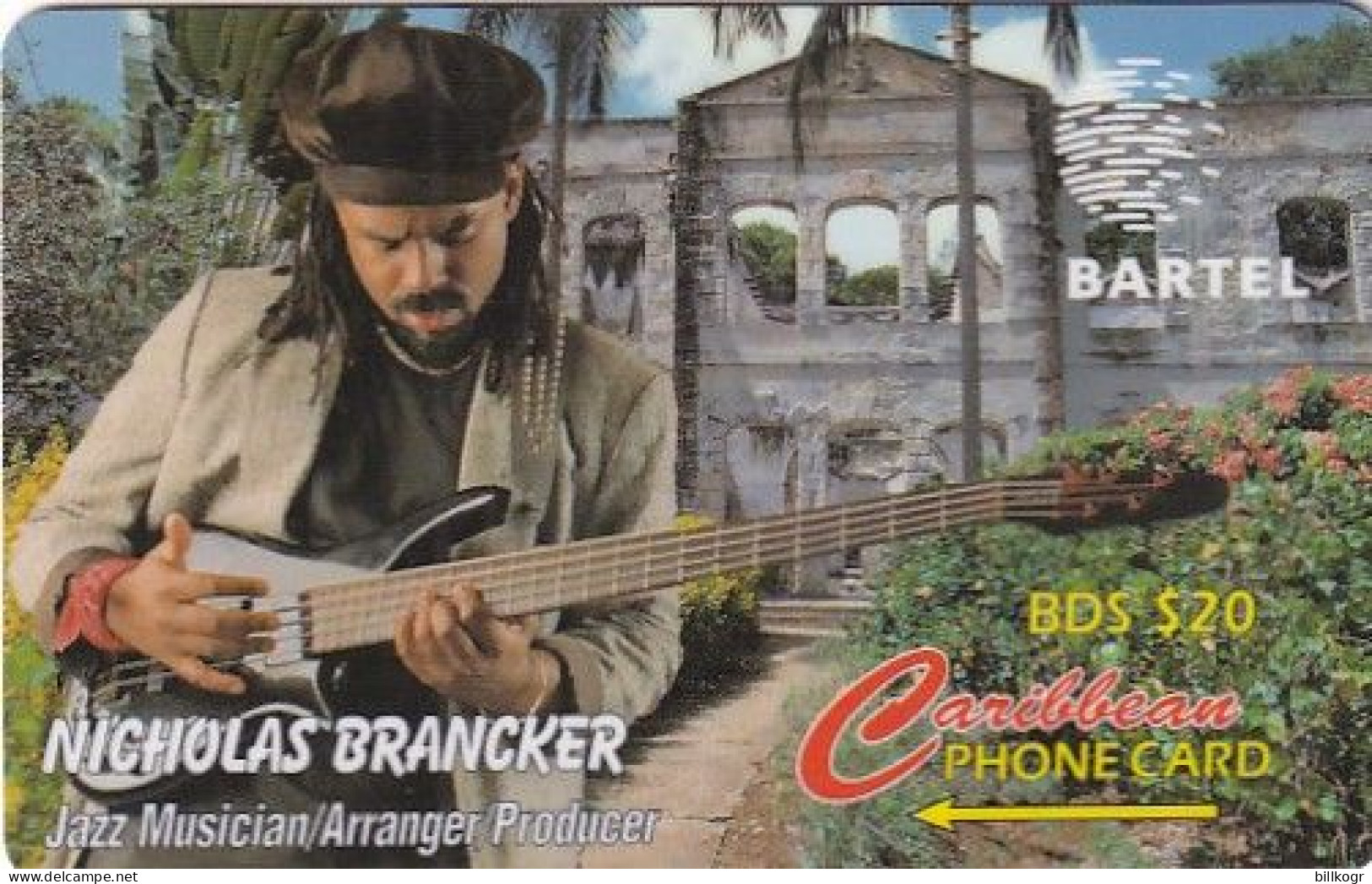 BARBADOS ISL.(GPT) - Nicholas Brancker, CN : 125CBDD/B, Tirage %50000, Used - Barbados (Barbuda)